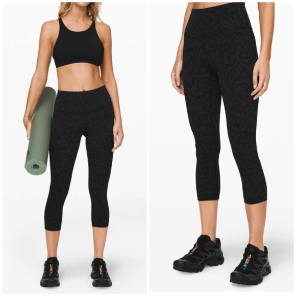 Lululemon Wunder Under Crop leggings Camo Luxtreme 4 - Picture 2 of 9